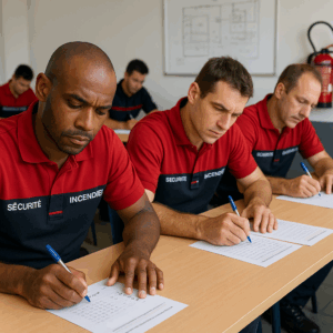 QCM SSIAP 1 formation agents de sécurité incendie en salle de cours